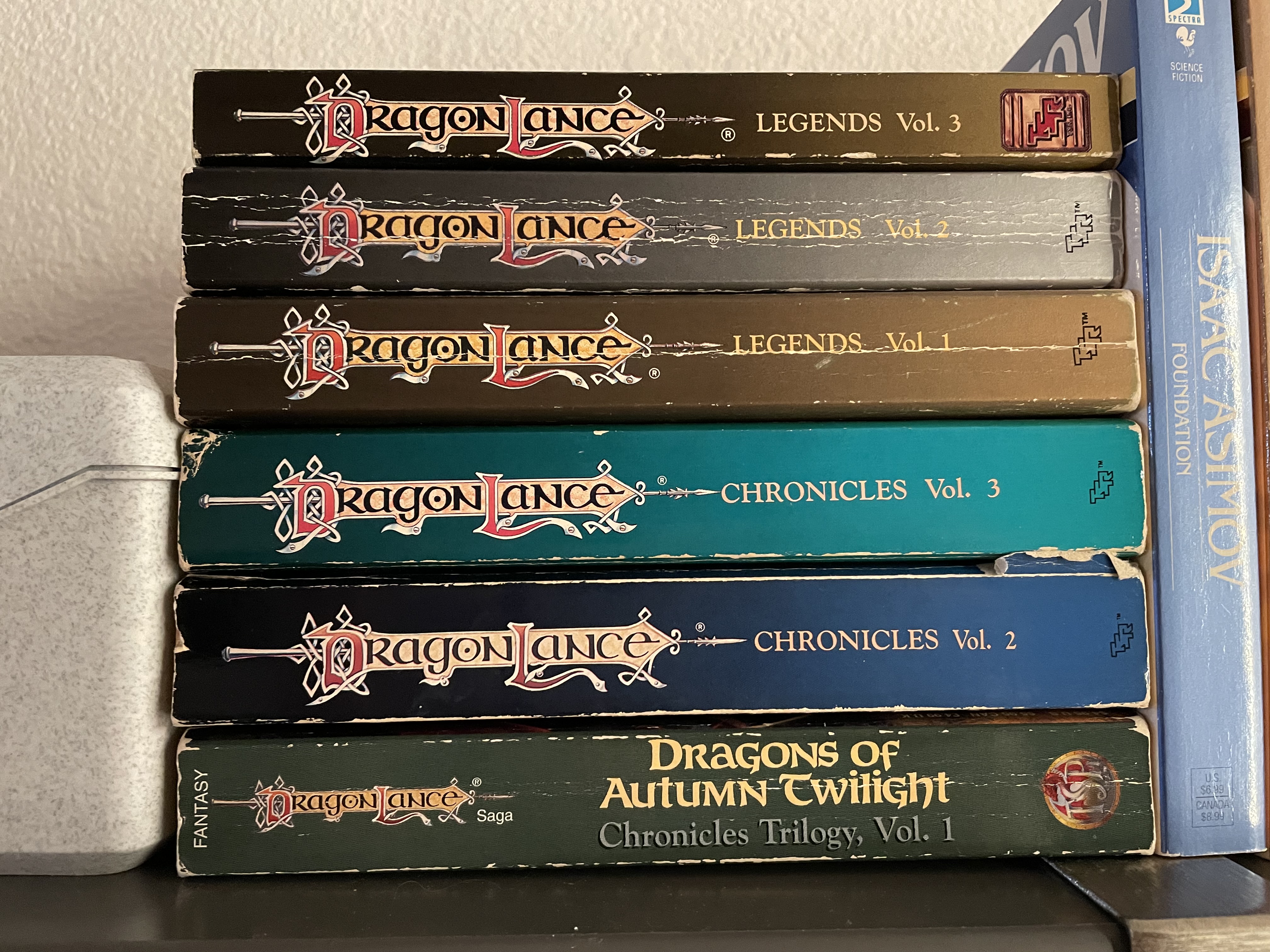 Brad Murgen's Dragonlance paperback books